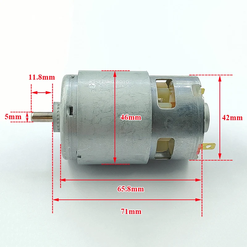 MABUCHI RS-775WC-A010 CCW15 42mm 고속 전력 전기 모터 20000RPM 5mm 샤프트 DC 12V-18V 드릴 도구 엔진용