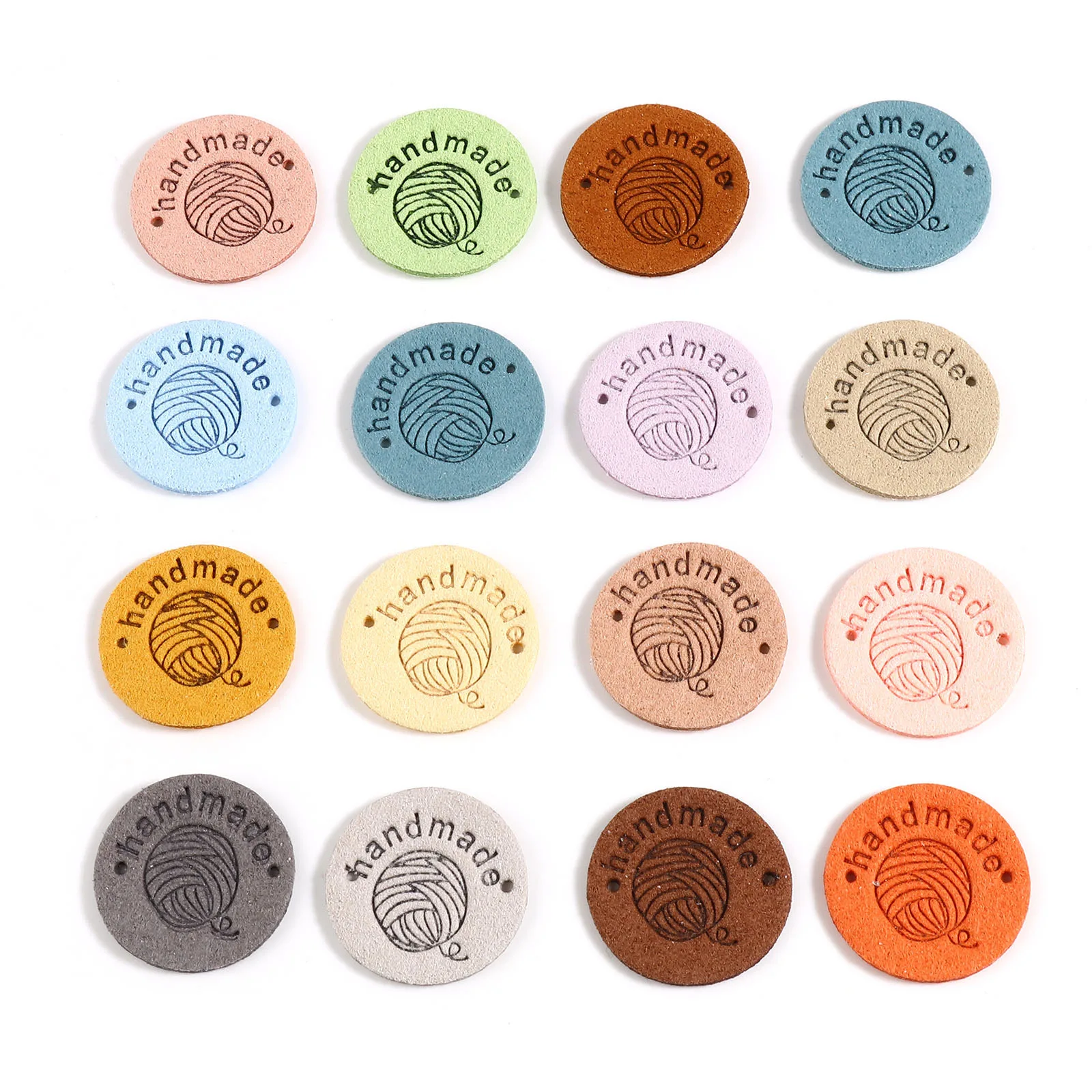 Round Label Tags for Handmade Clothing Sewing Hat Supplies 20 PCs 25mm