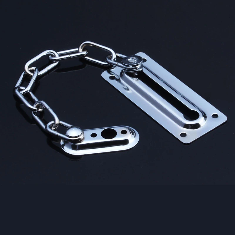 Door Latch AntiTheft Bolt Security Chain Hotel Office Sliding Door Lock Chrome Door Cabinet Latches