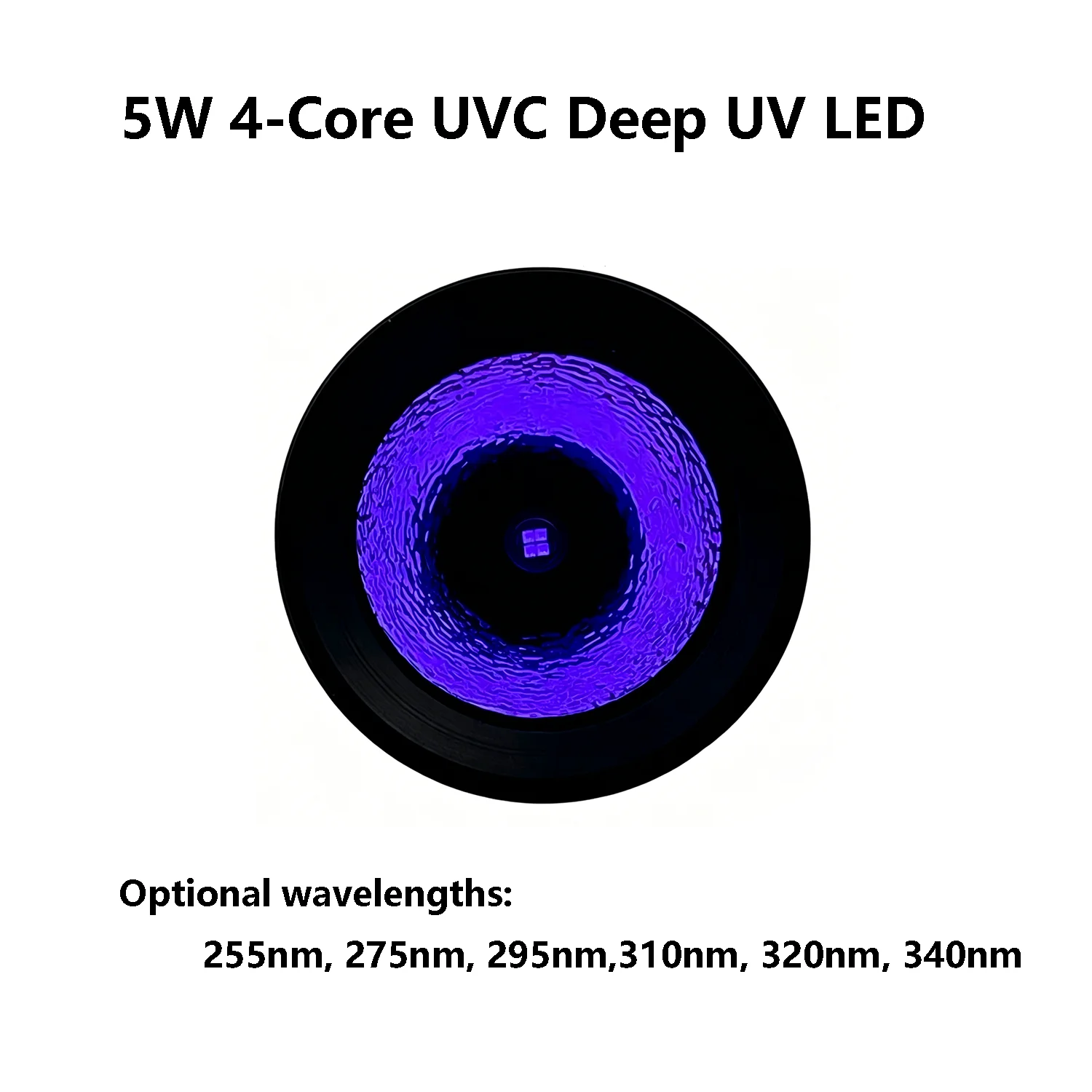 고성능 5W UVC 손전등 254nm 340nm 심자외선 휴대용 자외선 토치 (광물 탐지, 살균, UV G)