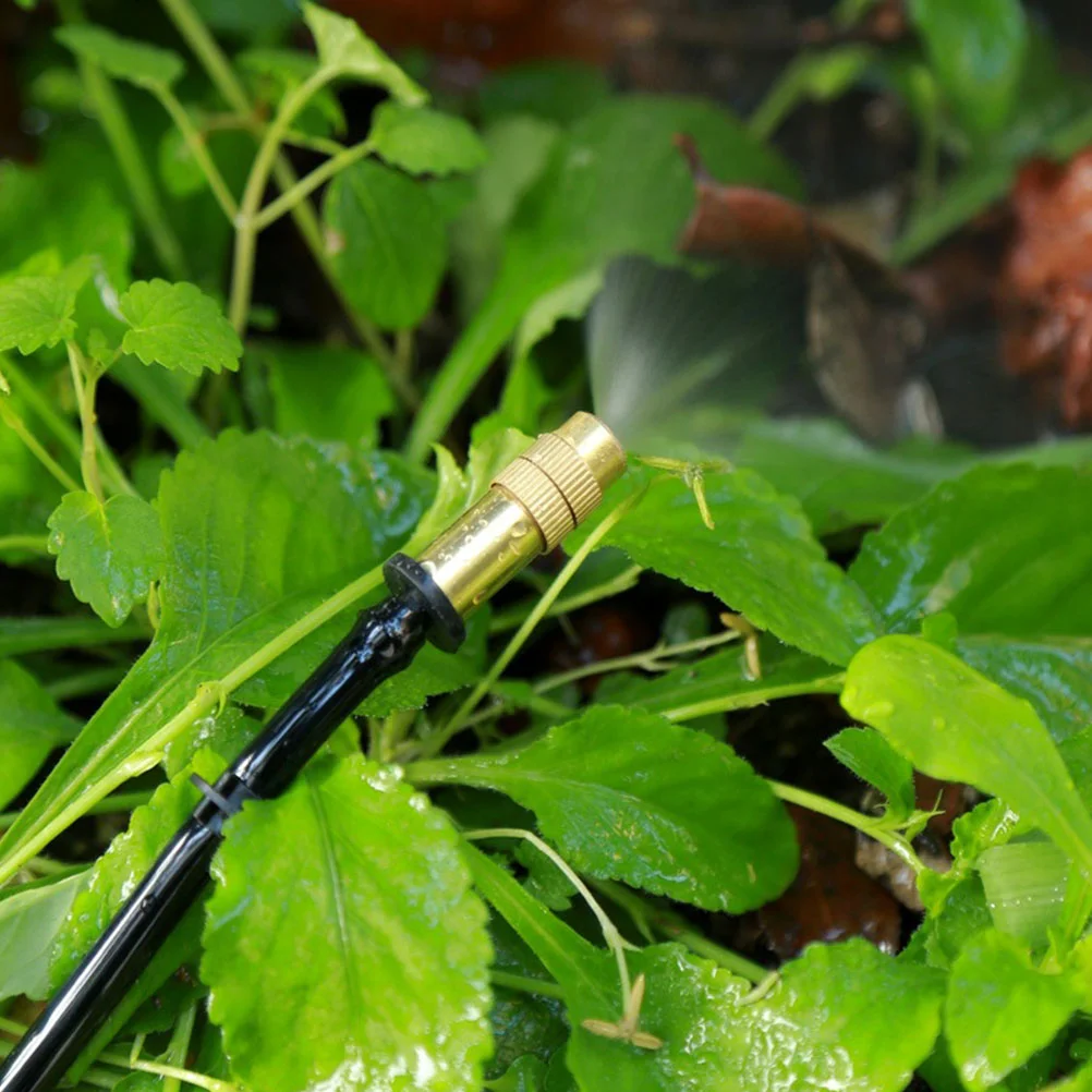 50PC Nozzle Irrigation Sprinkler Atomizing System Nozzles Misting Spray Drip Garden Water Systems Hose Mister Cooling Copper Watering_voghion.com