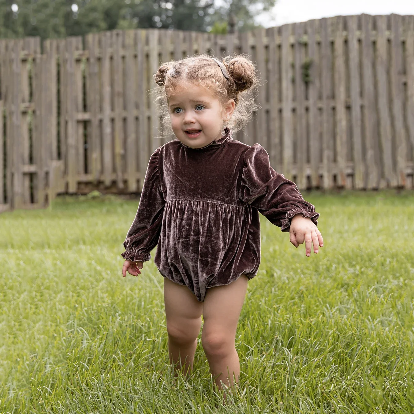 Girls dress kids clothes AP Teenager Girls Autumn Velour Dress Baby Kids Velvet Romper Long Sleeve New Children Clothes
