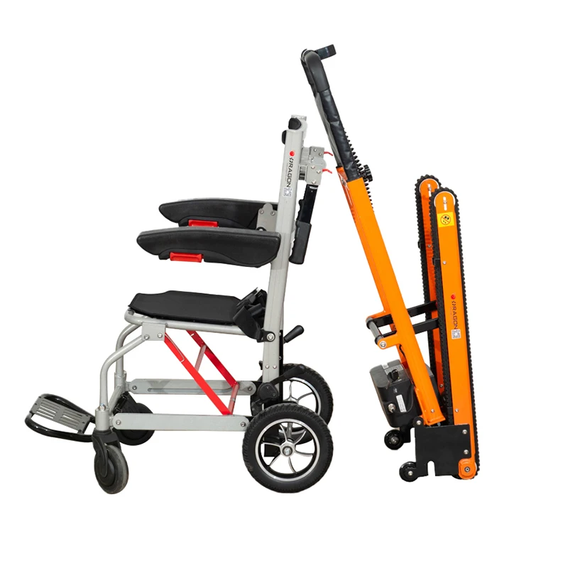 Factory Outlet Folding Electric Stair Climbing Wheelchair Disabled Wheelchair Climb Stairs Stair Lift