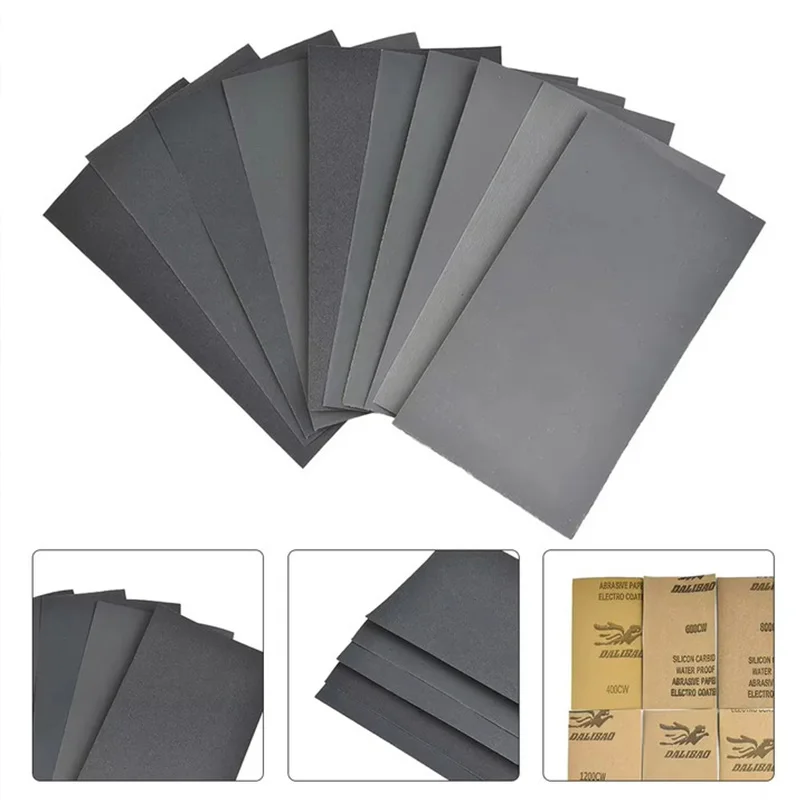 Polish Sand Paper Car 400 600 3000 800 1000 1200 1500 200 0 2500 Grit Metal Glass Ceramics Wood Wet/Dry Use