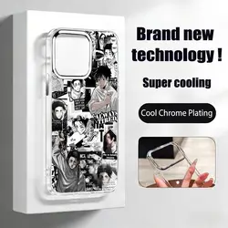 Jujutsu Kaisen Yuta Okkotsu Transparent Phone Case with Chrome Accents for iPhone 15 Plus (TMS10)