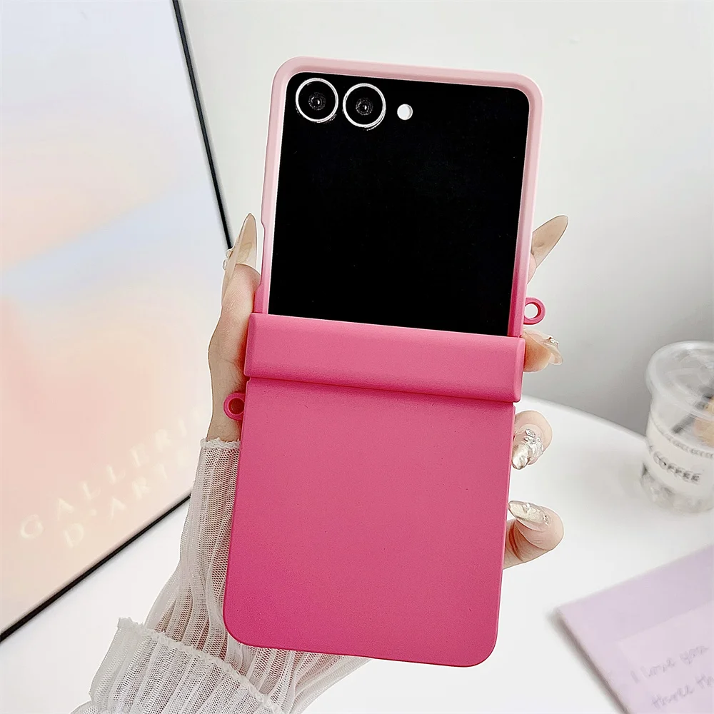 Elegant Gradient Double Color Hard Hinge Protective Phone Case