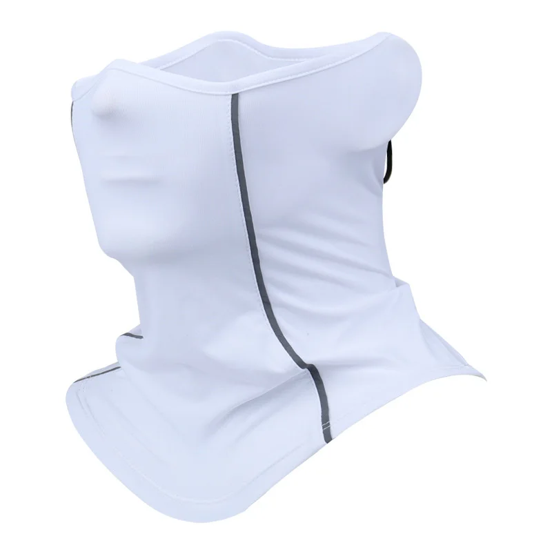 Reflective Nigh Riding Half Face Mask Summer Ice Silk Sunscreen Dust-proof Neck Collar Scarf Sports Bandana Balaclava Men Women