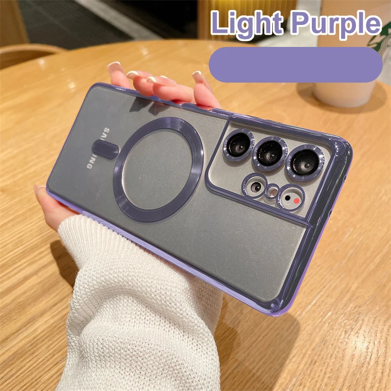 Enhanced Wireless Magnetic Plating Case with Full Camera Protection and Glass Shield
