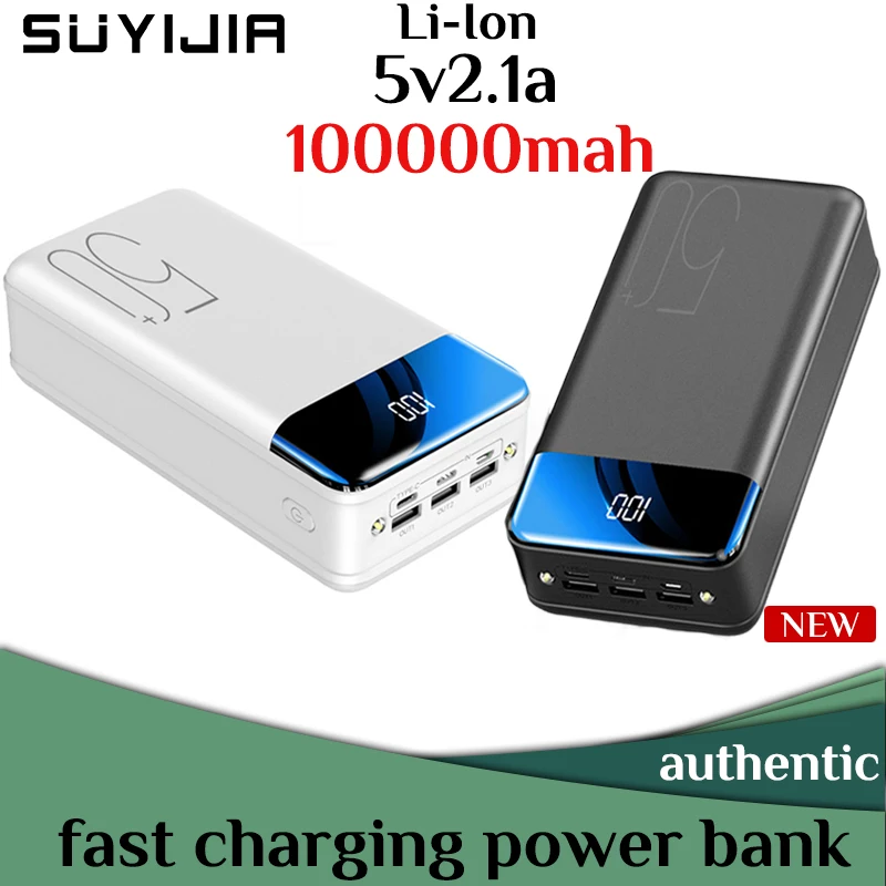

The Latest General Purpose5v2.1a Super Genuine Fast Charge Power Bank 100000mah/98000mah Large Capacity Power Bank Free Shipping