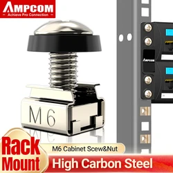 Premium Rack Mount Cage Nuts, Screws, and Washers Set for Server Cabinets and Shelving Solutions (M6 X 16)