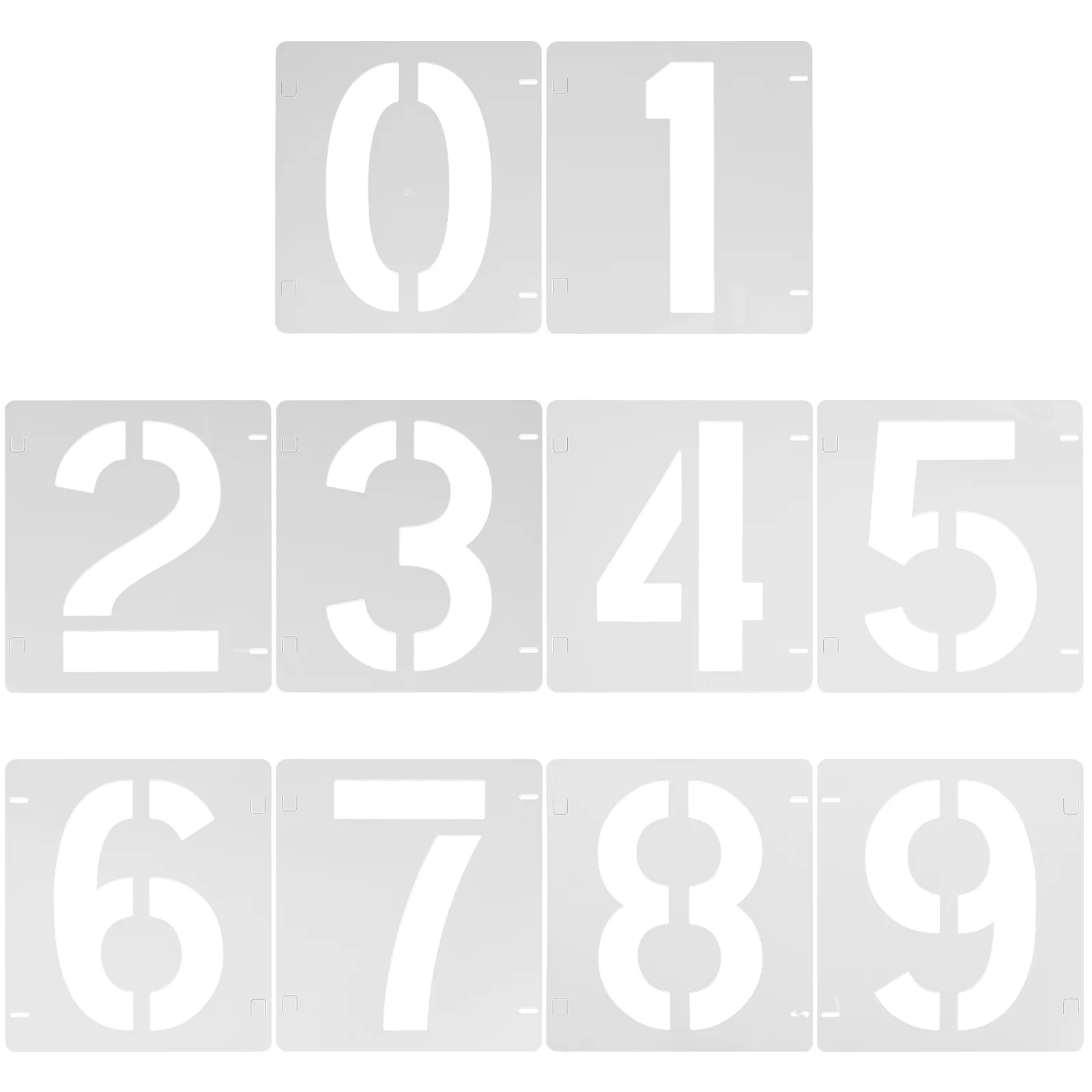Digital Template Stencils Number Kids Painting Templates Reusable for Crafts DIY