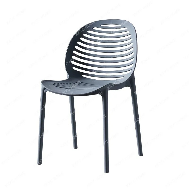 

Creative Balcony Adult Armchair Coffee Shop Hollow Pp Plastic Chair Outdoor Leisure Dining Chair