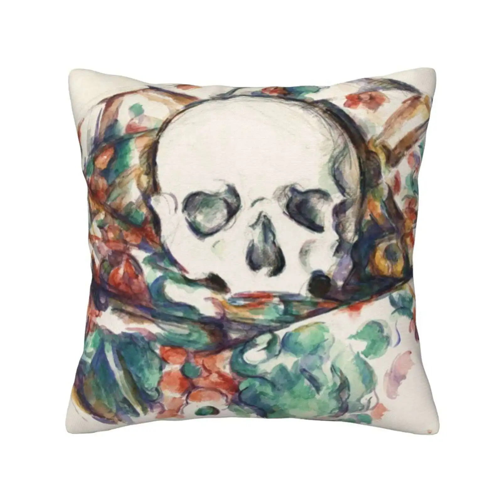 Paul Cexpanne, The Skull , Paul Cexpanne Print, Cexanne Skulls Print Pillow Cover Hug Federa Paul Cezanne Style Paul