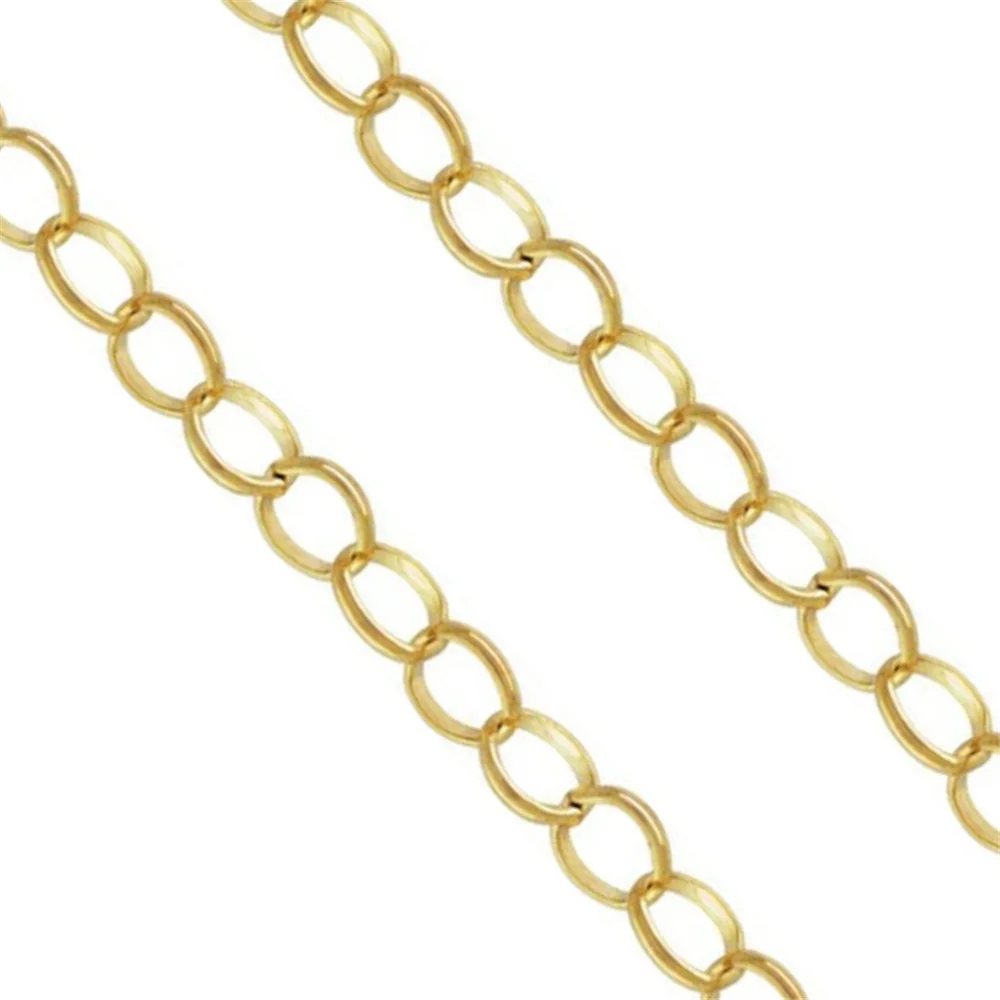 

14K Gold Filled Bulk Unfinished Rolo Belcher Chain 3.1mm for Necklace Footage 3.28ft(about 1m)