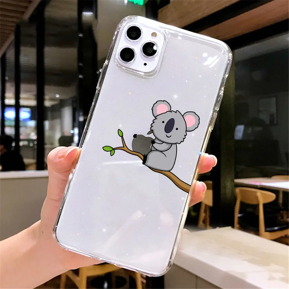Interactive Funny Mouse Shark Clear Soft Phone Case Cover