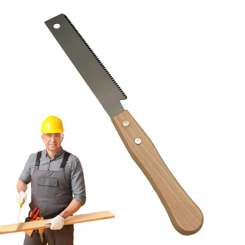 Hand Saw Non-slip Wooden Handle Pull Saw Flush Cut Flexible Handsaw Woodworking Cutting Tool