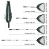 190cm 92cm 55cm Telescopic Landing Net Folding Fishing Pole Extending Fly Carp Course Sea Mesh Fishing Net For Fly Fishing 2