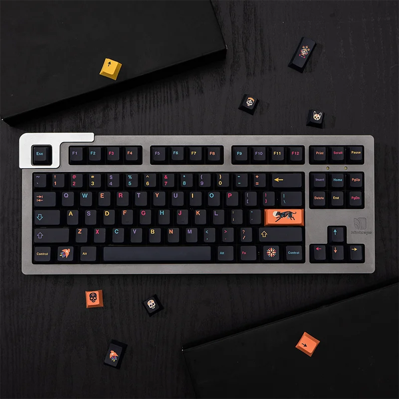 Gmk Subterrâneo Mundo 130 Chaves de Cereja Perfil Pbt Keycap Dye-sub Inglês Personalizado Personalidade Keycaps para Teclado Mecânico Zzz - Imagem 3