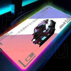 RGB Anime - Inspired Gaming Mousepad - LED Backlit Non - Slip Desk Mat with Glowing Effects - RGB600x300x3mm (A10)