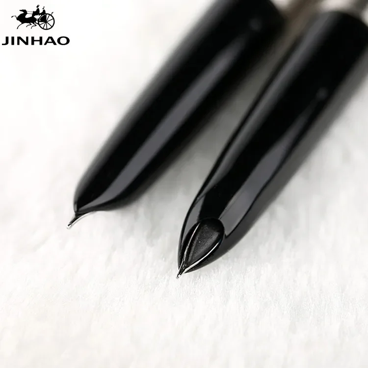 Jinhao 911 Silver Steel Fountain Pen with 0.38mm Extra Fine Nib