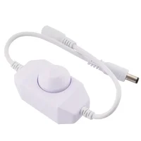 LED Dimmer Switch Brightness Adjust Controller Single Color LED Dimmer Strip Light DC 12V 24V LED Dimmer Black White - Image 6