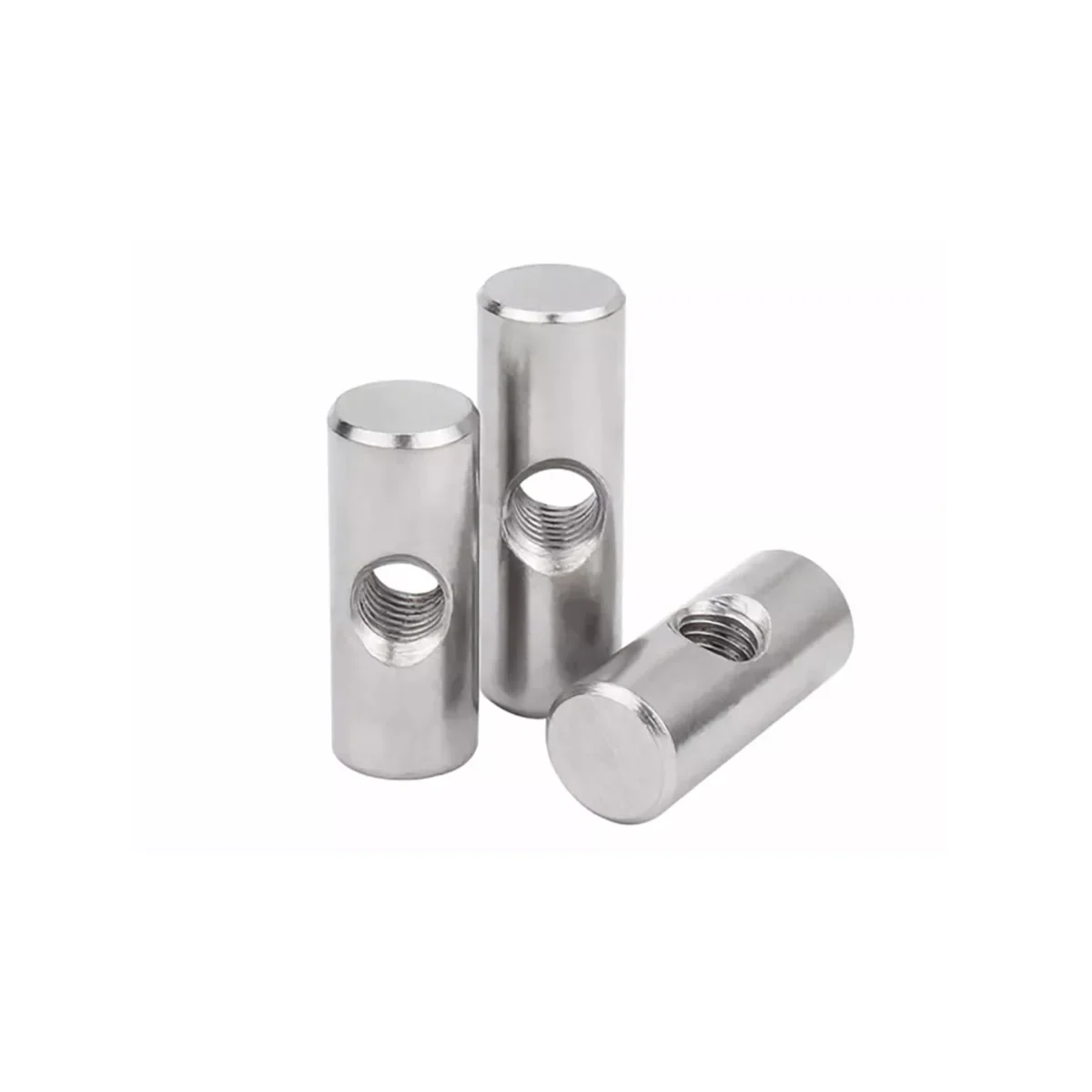 304 Stainless Steel Cylindrical Pin Cross Hole Pre-Embedded Connecting Nut Irregular Hammer Nut M4M5M6