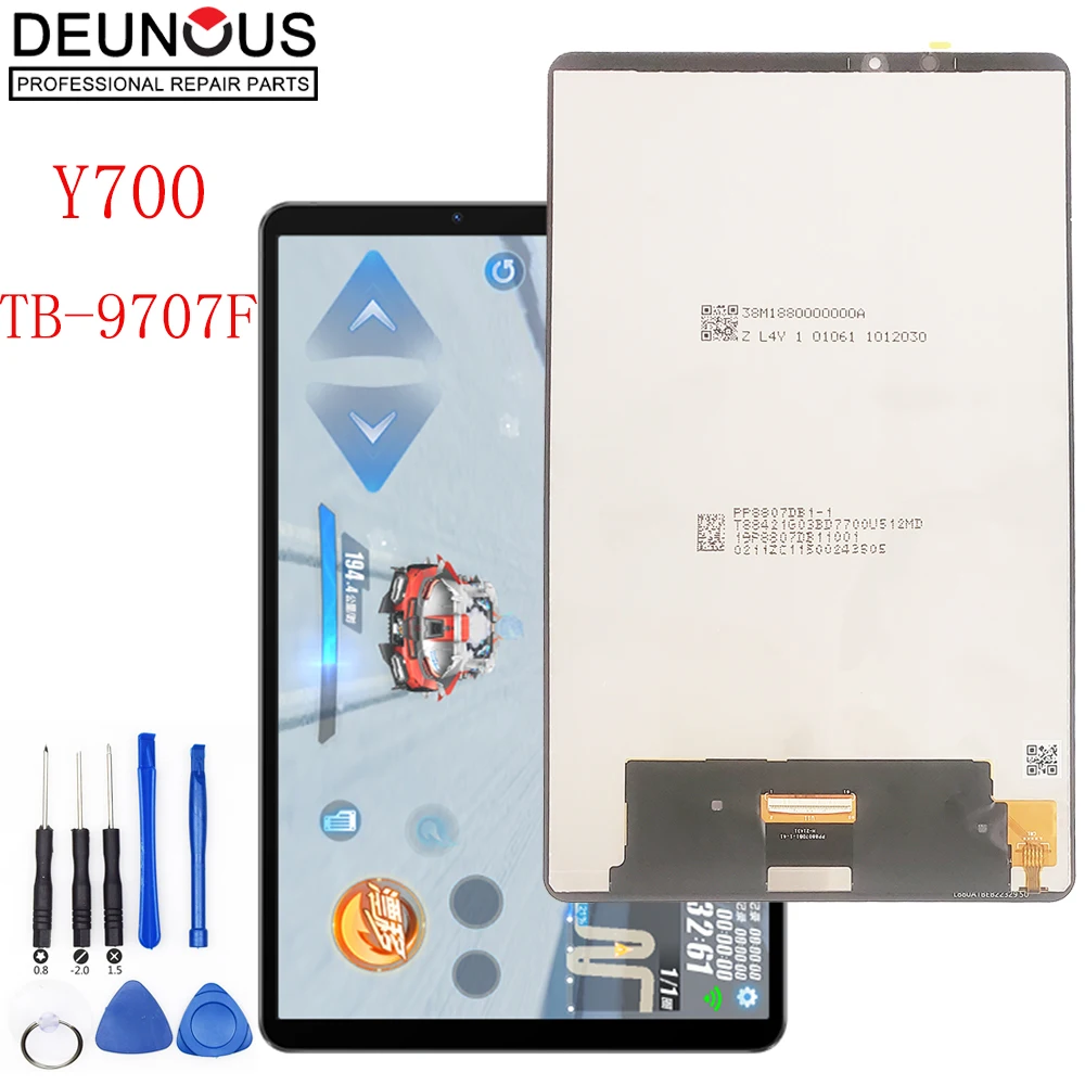 Montagem Digitalizador de Tela Sensível ao Toque Display Lcd para Tablet Gamer Lenovo Legion Y700 8.8 Tb-9707f Tb-9707n Novo