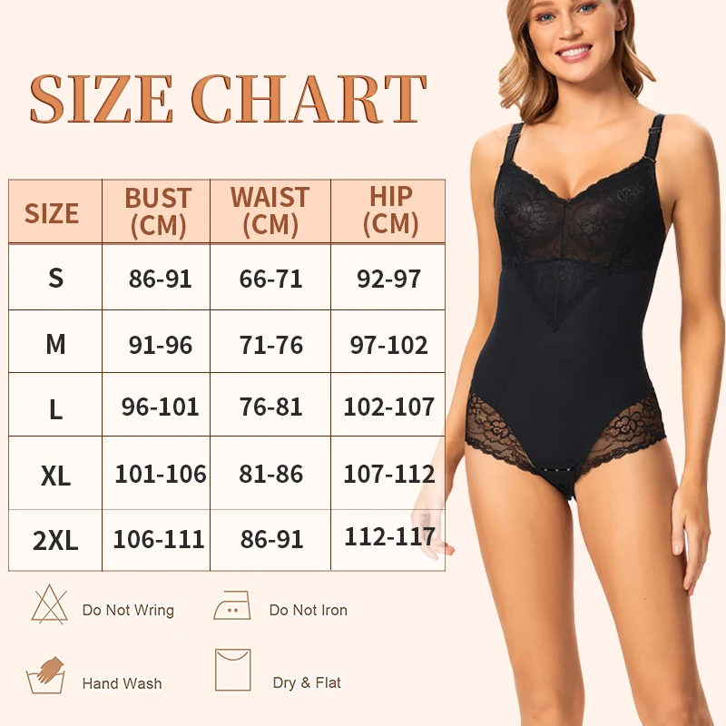 Lace Shapewear Bodysuit Corset Backless Body Shaper Open Crotch