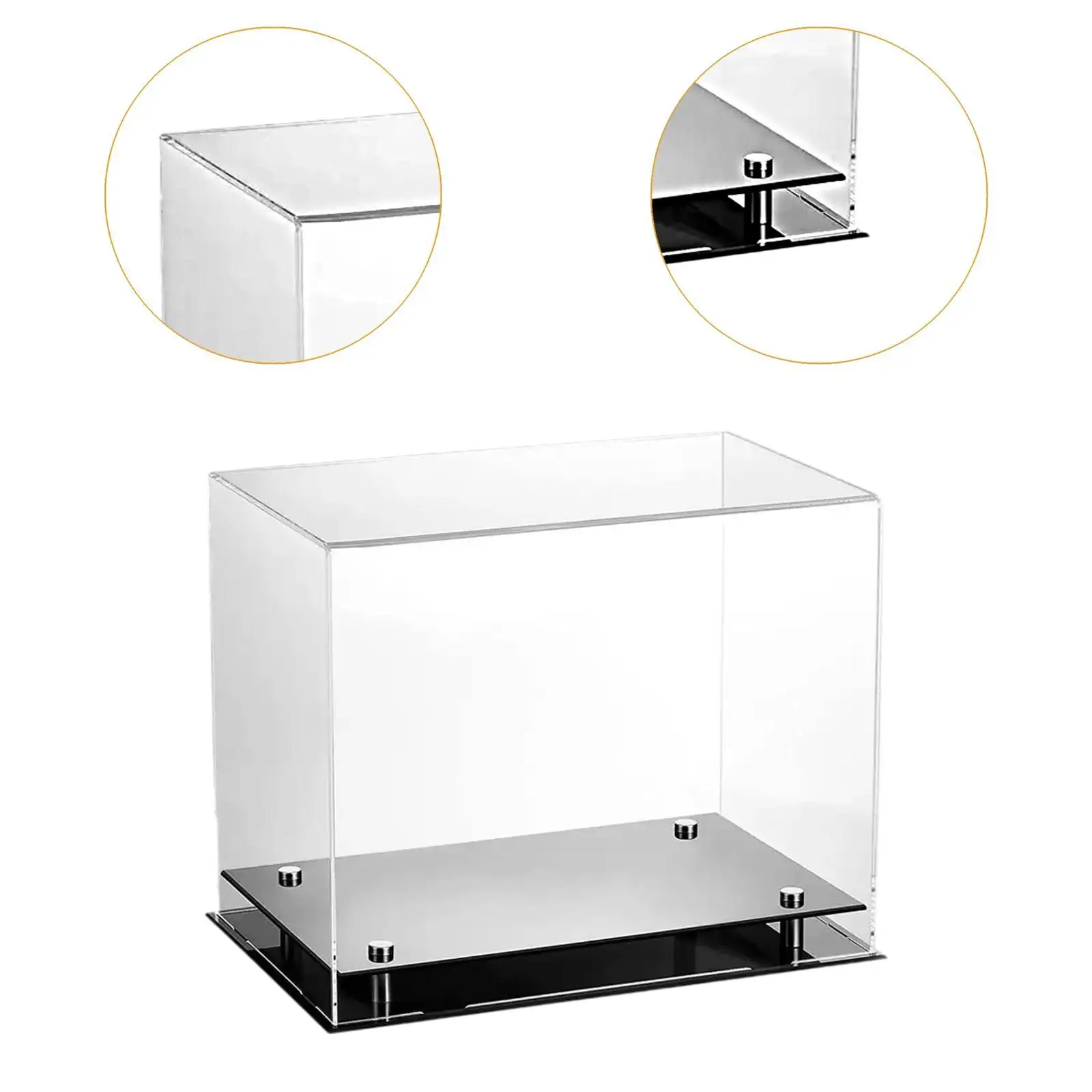 Acrylic Boxing Glove Display Case Fathers Day Gifts with Base Riser Stand Souvenir Storage Box Clear Storage Box for Living Room 5