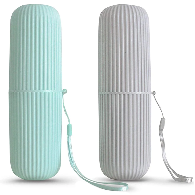 

Дорожный держатель для зубной щетки, 2 шт., портативный держатель для зубной щетки, для путешествий, кемпинга, деловых поездок и школы, многофункциональный