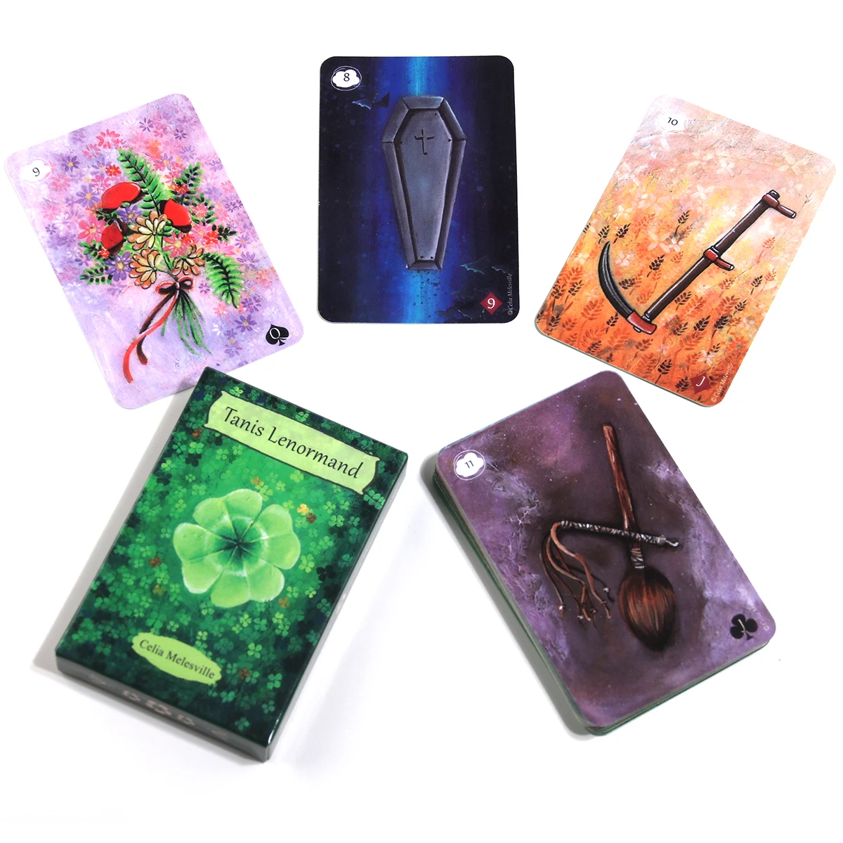 Tanis Lenormand by Celia Melesville Spirit of the animals Light Visions Tarot Messages From Your Angels oracle deck 5