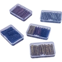 50-150 pièces 5cm vague épingle à cheveux alliage or noir épingles à cheveux Simple pince à cheveux Barrette pour mariage mariée femmes filles coiffures outil 2
