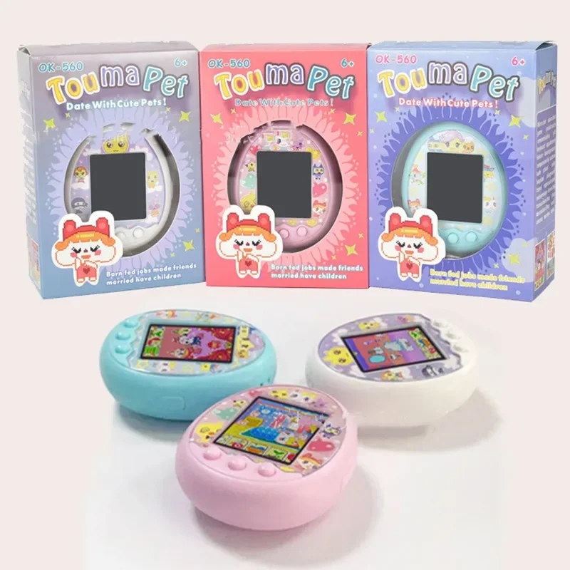 

Hot Tamagotchis Interact Toy Touma Electronic Pets Colorful Screen Abs Safe Material For Over 6years Old Digital Color Screen E-