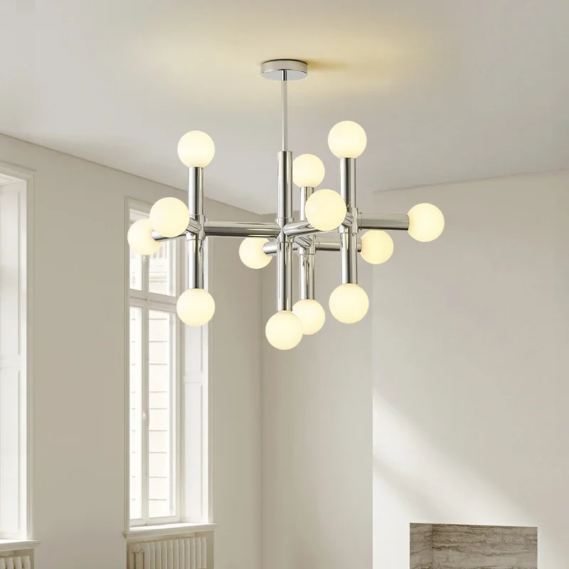 Bauhaus 천장 유리 걸이식 램프, 거실 침실 펜던트 조명, 상점 바 걸이식 샹들리에, 방 장식, LED 광택
