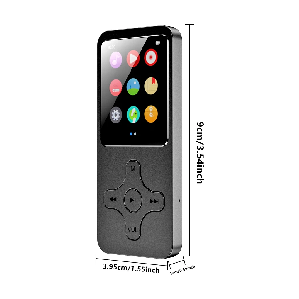 mp3 music player MP3 Player Bluetooth-compatible V4.0 HiFi Music Speaker with Screen Recording Radio Audio Recorder Conference 8G spotify mp3 player MP3 Players