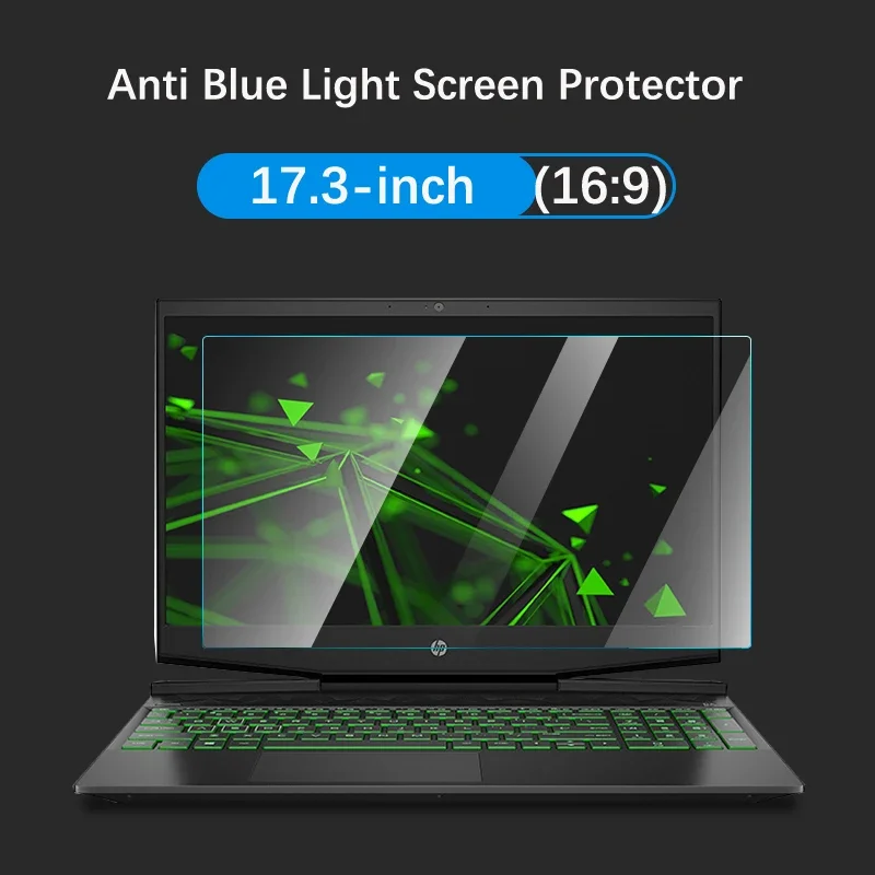 2X Protezione Dello Schermo Ultra Trasparente/Antiriflesso/Anti Raggi Blu Per Hp Pavilion Gaming 17 2019 (17-Cd0000, Cd1000, Cd2000) 17.3"