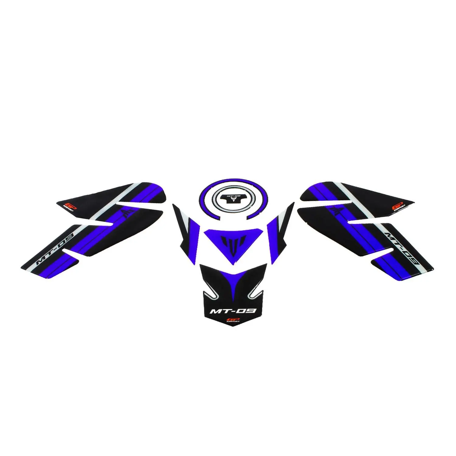 

GP Composite MT-09 2013-2016 Compatible Tank Pad Set Blue