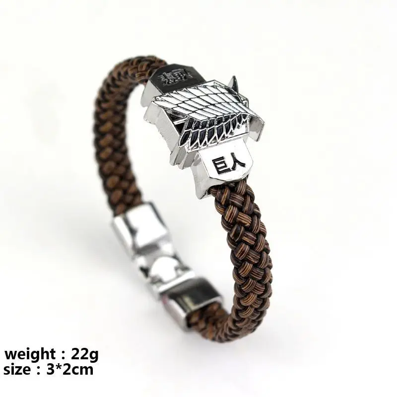 Anime Attack on Titan Bracelet Trend Personality Men's and Women's Hip Hop Style Unisex Party Accessories