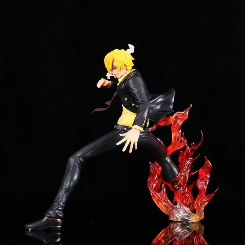 

Аниме ONE PIECE Black Foot Demon Windfoot Battle Sanji, статуя стоя, ПВХ экшн-фигурка, Коллекционная модель, игрушка в коробке