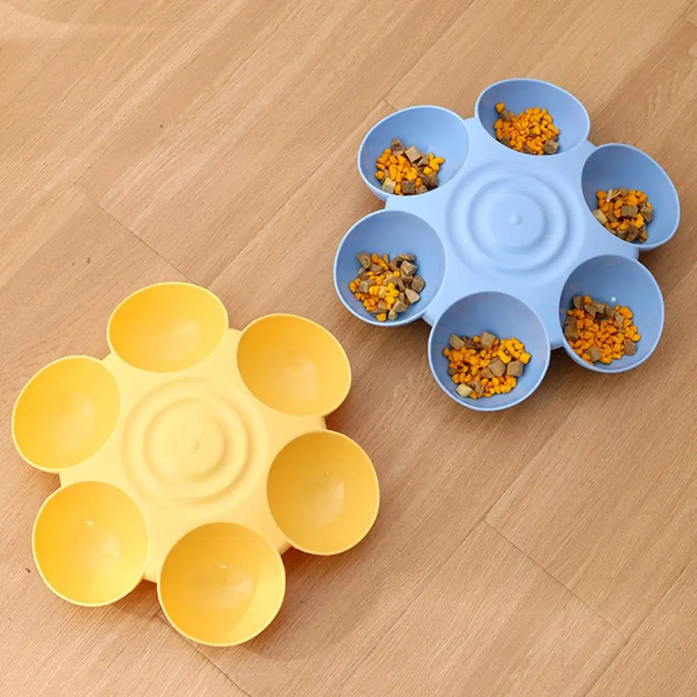 Title 9, Cat Bowl Smooth Edge Durable Dog Bowl Petal Sha...