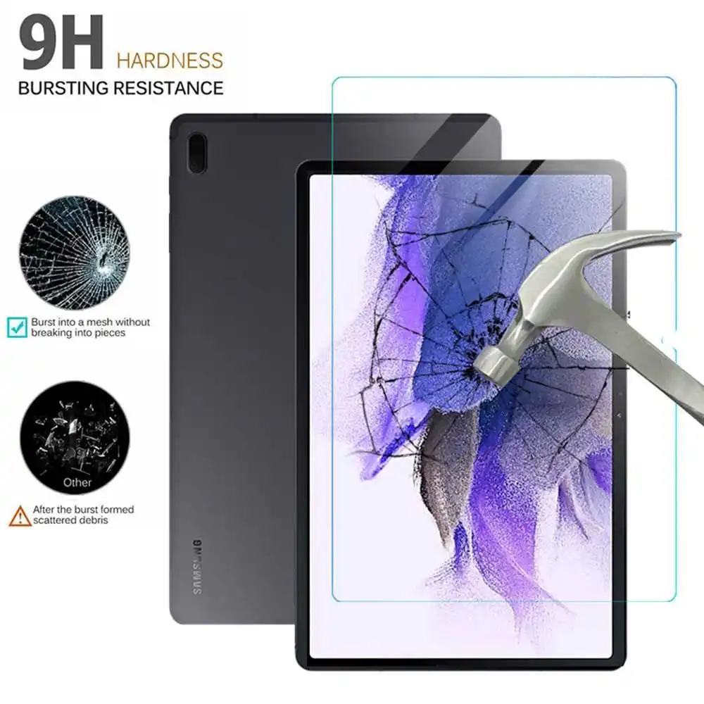 tablet cover 11D Tempered Film Glass For Samsung Galaxy Tab S7 Plus FE Screen Protector pillow tablet holder