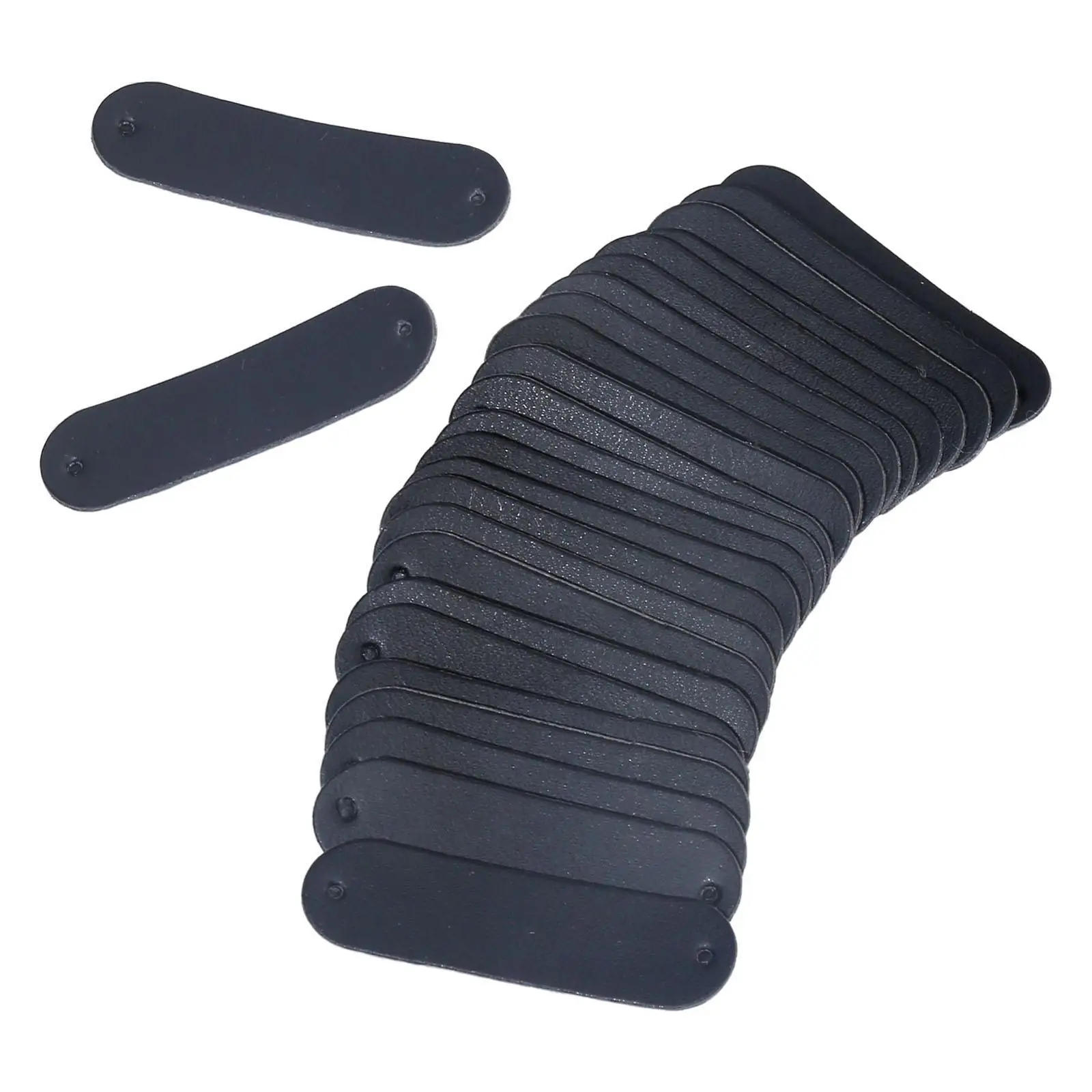 빈 의류 태그 DIY 수제 장식 라벨, 크로셰 아이템, 모자, 블랙, 100 개