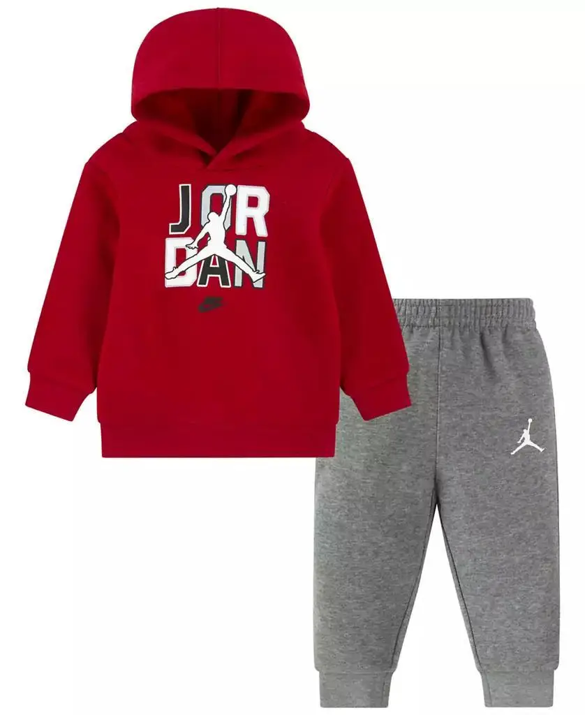 S339b421164394bf4b16b15bd201a236fC.jpg Jordan | Baby Boys and Girls Sport DNA Hoodie and Joggers Set - Image 1