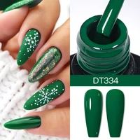 MEET ACROSS 7ml Christmas Color Serises Gel Nail Polish Red Green Semi Permanent UV Gel Varnish For Manicure Glitter Nail Art 1