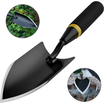 Garden Shovel - Heavy Duty Gardening Hand Trowel, Carbon Steel Garden Trowel with Rubberized Handle, Trowel Garden Tool for Dili