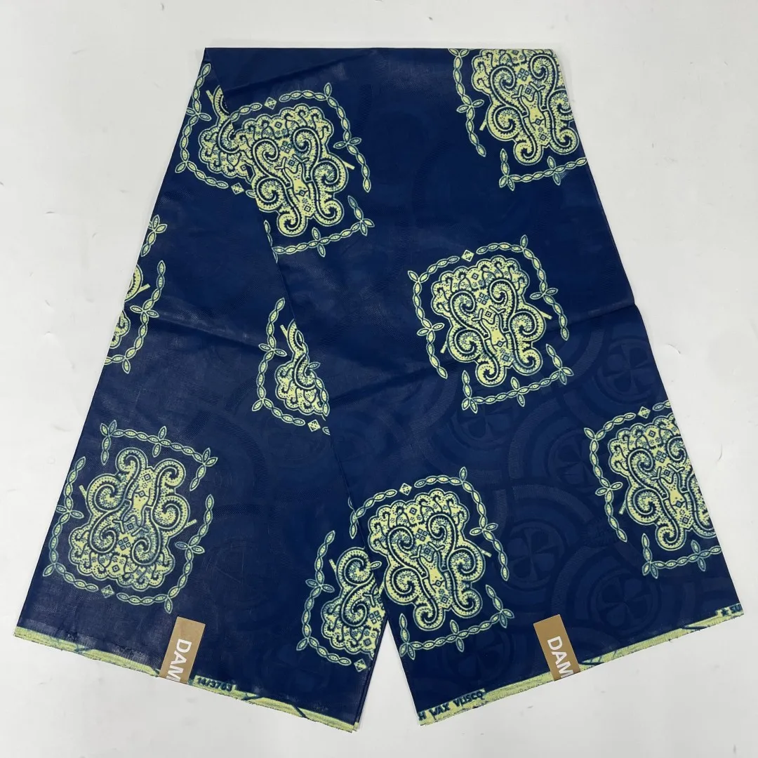 Real Original African Dutch Batik Fabric For Dress New Bazin High Quality Ankara Wax Printed Cotton Fabric From Holland 6 Yards