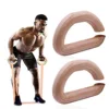 1 Pair Wooden Resistance Bands Handles, Versatile Exercise Handles with Anti-Slip Grips for Home Gym Pilates, Strength Training 1