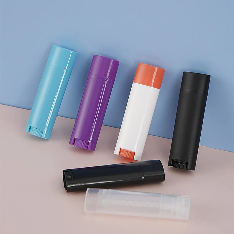 

1Pcs Empty Refillable Bottle 4.5g Plastic DIY Lipstick Lip Balm Tubes Portable Cosmetic Deodorant Containers For Travel