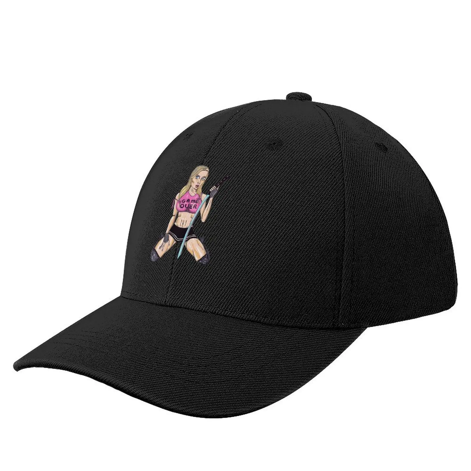 

Katana Girl Game Over Baseball Cap Hat Man For The Sun summer hat birthday Golf Hat Man For Women Men's