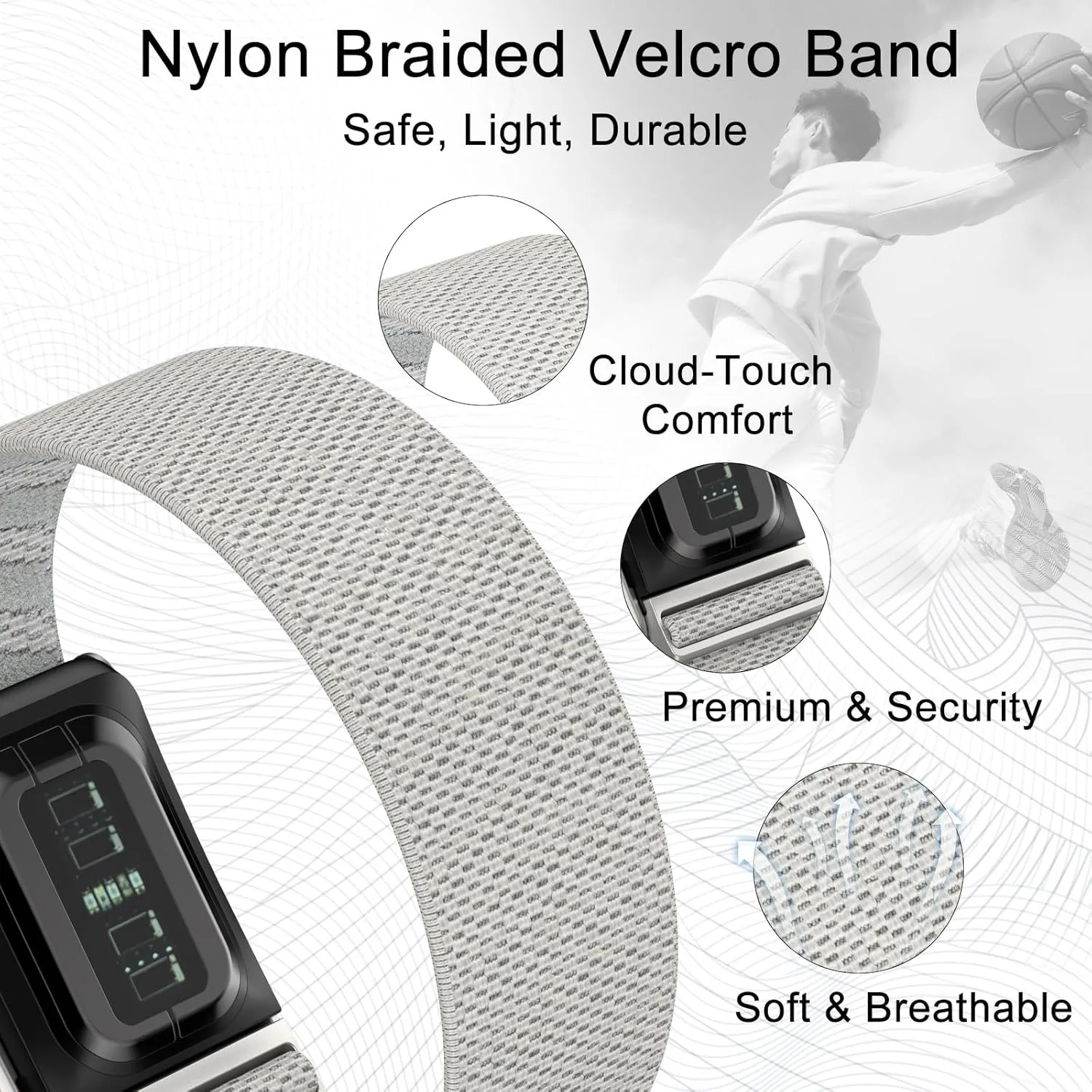 Breathable Nylon Bicep Band - Resistant Arm Strap